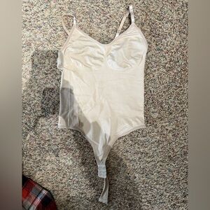 Cream Bodysuit with Adjustable Straps
